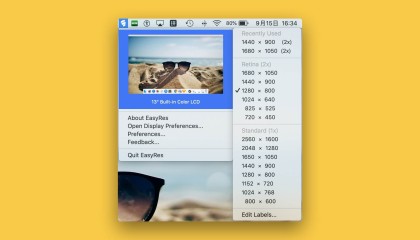 Mac屏幕分辨率切换工具EasyRes